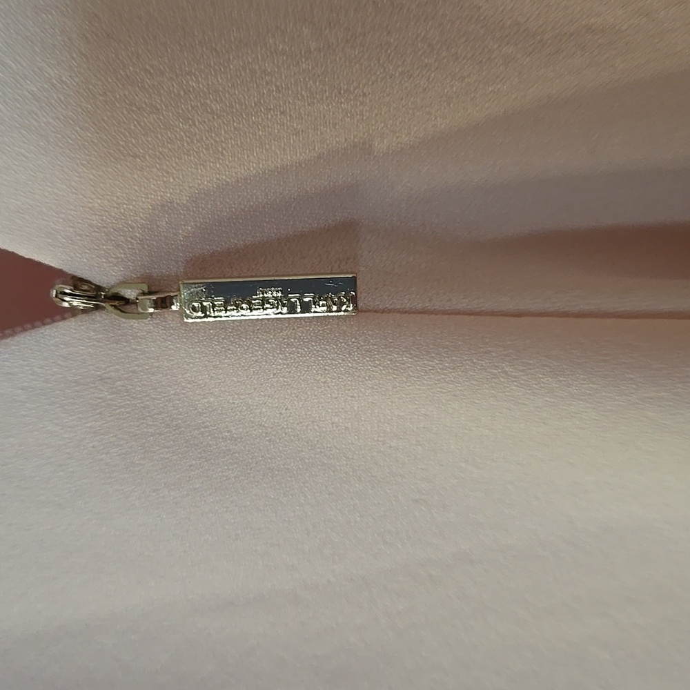 Karl Lagerfeld Light Pink Gown with Adjustable Pearl Straps Size 12 - Picture 5 of 16